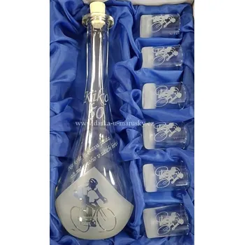 Souprava šperků Pískovaná souprava Góčio 6+1 - Cyklista č.3