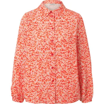 Dámská halenka 655643 - Tchibo - Košilová halenka s potiskem - pro ženy - vel. 38 - barva: červená