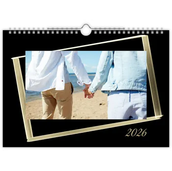 Fotokalendář Fotokalendář na šířku Dark and Gold Malý