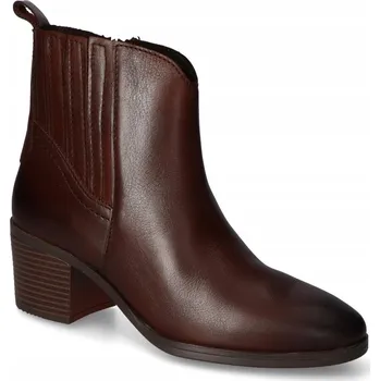 Dámské kozačky Marco Tozzi 2-25365-45-361 hnědé kotníkové boty vel. 39, guma a zip KOCHLAND