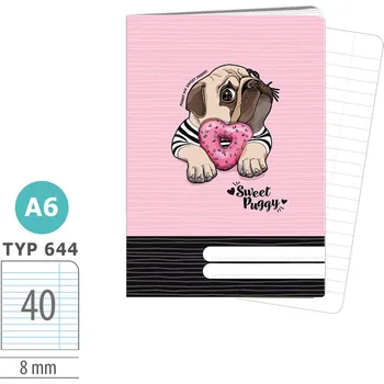 Sešit ARGUS Sešit A6 TYP 644 Puggy 1598036101