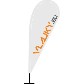 Vlajka Beach vlajka - KAPKA - oboustranně potištěná - EXTRA MINI