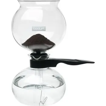 Kávovar Bodum Pebo vakuový kávovar, vysokoteplotní borosilikátové sklo, černý