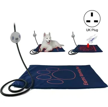 Pelíšek pro psa TopTechnology Vyhřívací podložka pro domácí zvířata, vodotěsná a protiskluzová elektrická deka, rozměry: 60x45cm, UK zásuvka