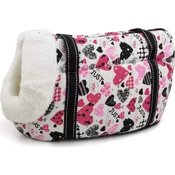 Taška pro psa a kočku TopTechnology Retro přepravní taška pro domácí zvířata - pohodlný a prodyšný batoh pro kočky a psy, velikost L 55x26x27cm (Love Velveted)