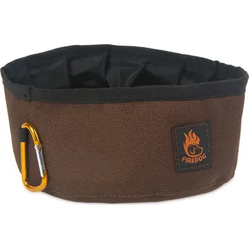 Miska pro psa Firedog Click & Go cestovní miska 1,0 L hnědá