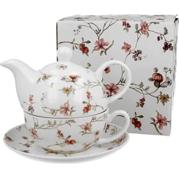 Čajová souprava Čajník - SHARLEEN (Sada konvička a hrníček s podšálkem)