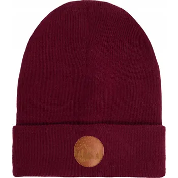 Čepice Čepice beanie z organické bavlny, karmínová