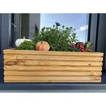 Vingo Dřevěný truhlík s plastovou vložkou - světle hnědý, 2. jakost Rozměry (cm): 44 x 20, v. 14