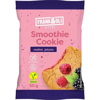 Cukrovinka Sušenka bez cukru s náplní malina & ostružina, veganská, 50 g Frank&Oli