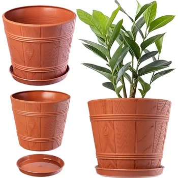 Květináč Oranžový plast Květináč Kadax 14 cm x 17 x 15 cm