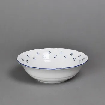 Sada ,,6" ks salátových misek 17cm - modrý dekor i linka