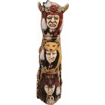 Zahradní dekorace Indiánský totem - malba - ručně malovaná keramika