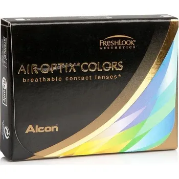 Kontaktní čočky Měsíční čočky Alcon Air Optix Colors HAZEL (2 čočky) – dioptrické