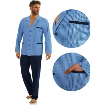 Pánské pyžamo Sesto Senso Pánské pyžamo s dlouhým rukávem, velikost XXL