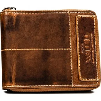 Peněženka Always Wild peněženka z přírodní kůže, hnědá - muž