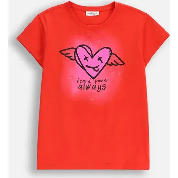 Dětské tričko pro dívky červené 092 Coccodrillo ZC5