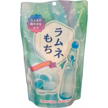 Bonbon Tradiční japonské sladkosti Mochi Ramune, pomerančová limonáda 130g Seiki Japonsko
