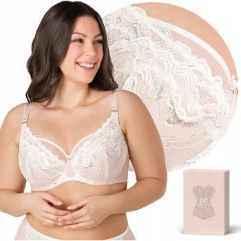 Podprsenka Krajková nevyztužená podprsenka GORSENIA K864 MARBLE DREAM béžová 90D