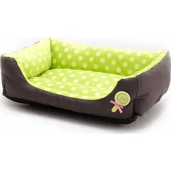 Pelíšek pro psa TopTechnology Kreslený pelíšek pro malé a střední domácí mazlíčky, velikost S (zelený)