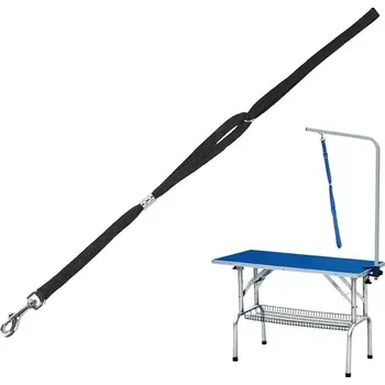 Vodítko pro psa TopTechnology Pevné vodítko pro psy na vanu pro domácí zvířata, černé