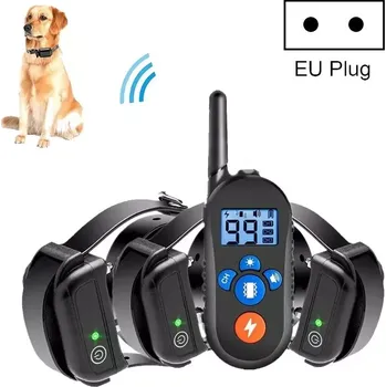 Obojek pro psa TopTechnology 800m Dálkově Ovládaný Elektronický Obojek se Šokem pro Výcvik Psů, Styl: 556-3 (EU Zástrčka)