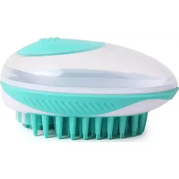Péče o srst a drápky TopTechnology Pet Bath Brush - Masážní kartáč pro psy a kočky (Zelený)