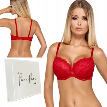 Dámské spodní prádlo Paripari push-up podprsenka červená velikost 75C