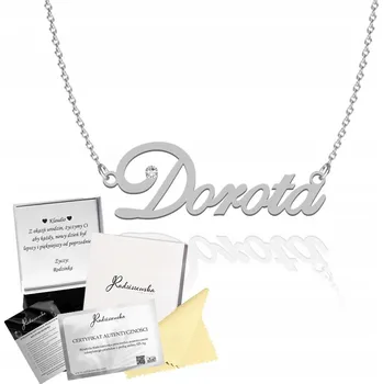 Náhrdelník Náhrdelník se jménem DOROTA stříbro PLÍŠEK ZDARMA