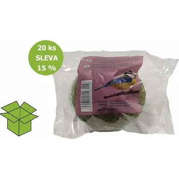 Krmivo pro ptáka JUKO Lojová koule se semínky XXL 500 g (20 ks)