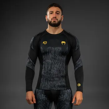 Sportovní oblečení Rashguard Venum x Chimaev Wild Borz DL.rukáv - černo/šedý - VENUM-05997-109 Velikosti: S