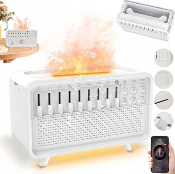 Zvlhčovač vzduchu Evaporační zvlhčovač vzduchu Difuzér vůně 10 W 0,25 l bílý