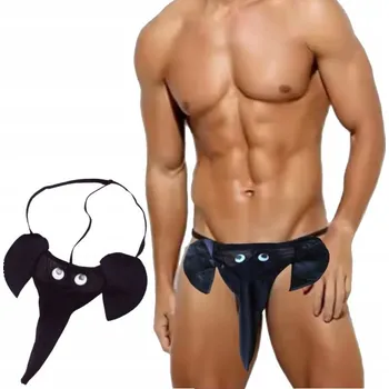 Kalhotky Slipy Tanga GingerInKilin černé, jedna velikost