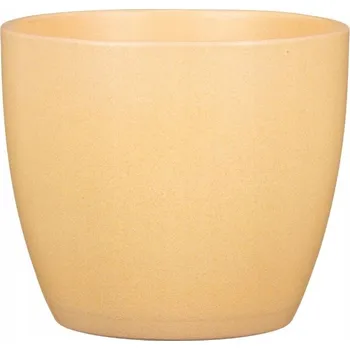 Květináč Květináč keramický 9 cm žlutý