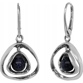 Náušnice Stříbrné náušnice ryzost 925 s kamenem Noc Kairu (Káhirská noc)