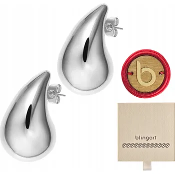 Náušnice Náušnice dámské SLZY VELKÉ kapky Puzety barva TEARS ocel MÓDNÍ