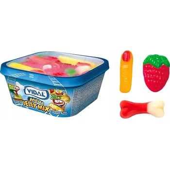 Bonbon Želé Bonbony vidal Mega Jelly Mix Vidal 180 g