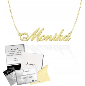 Náhrdelník Náhrdelník se jménem MONIKA s křišťálem PLÍŠEK