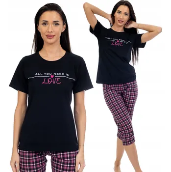 Dámské pyžamo Dámské bavlna pyžamo Kuba černé, velikost M