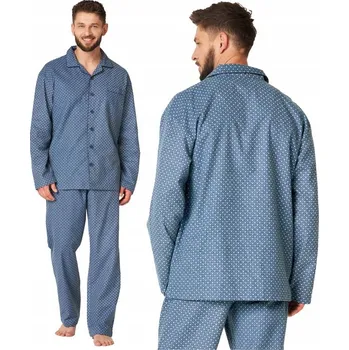 Pánské pyžamo Key Pánské pyžamo MNS 503 s dlouhým rukávem, velikost XL