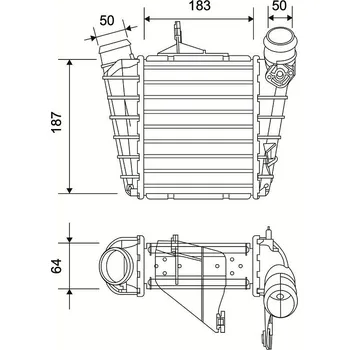 Chladič motoru Chladič turba VALEO 822943