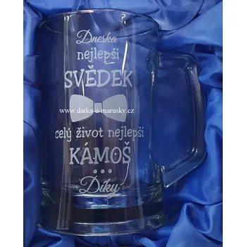 Svatební dekorace Korbel - Nejlepší svědek/kámoš