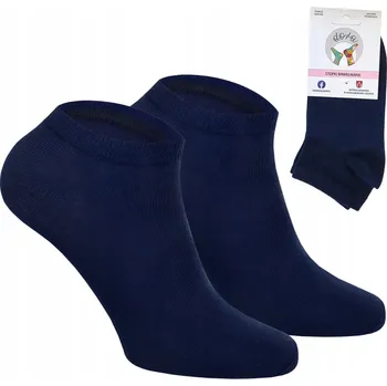 Oskietto Tmavě modré Ponožky Kotníkové Ponožky Damskie Bawełniane Pol výrobek velikost 35-37