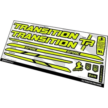 rám kola Samolepky SLIK Graphics - rám - Transition Sentinel V3 - Full Colour