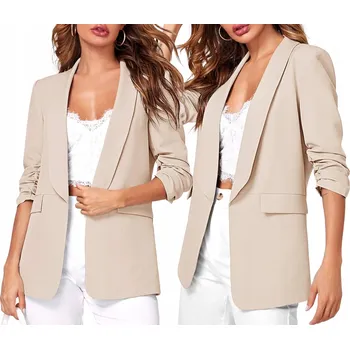 Dámské sako s nařasenými 3/4 rukávy, velikost 4XL/48