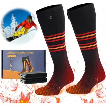 Pánské ponožky VYHŘÍVANÉ PONOŽKY BAVLNA ELEKTRICKÉ PONOŽKY TEPELNÉ NABÍJENÍ USB