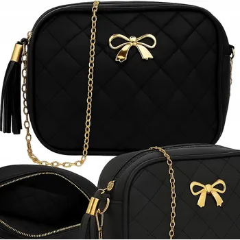 Kabelka Modeus kabelka kabelka přes rameno eko kůže černá