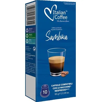 Sambuca (ochucená káva) kapsle do Nespresso - 10 kapslí