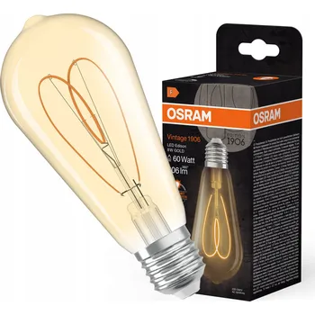 Žárovka Dekorativní LED žárovka ST64 Edison E27 8W Jantarová Stmívatelná Vintage