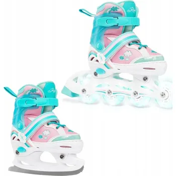 Kolečkové brusle Raven Zoya Mint 2v1 EU 27-30, dámský (se zoubky) + DÁREK